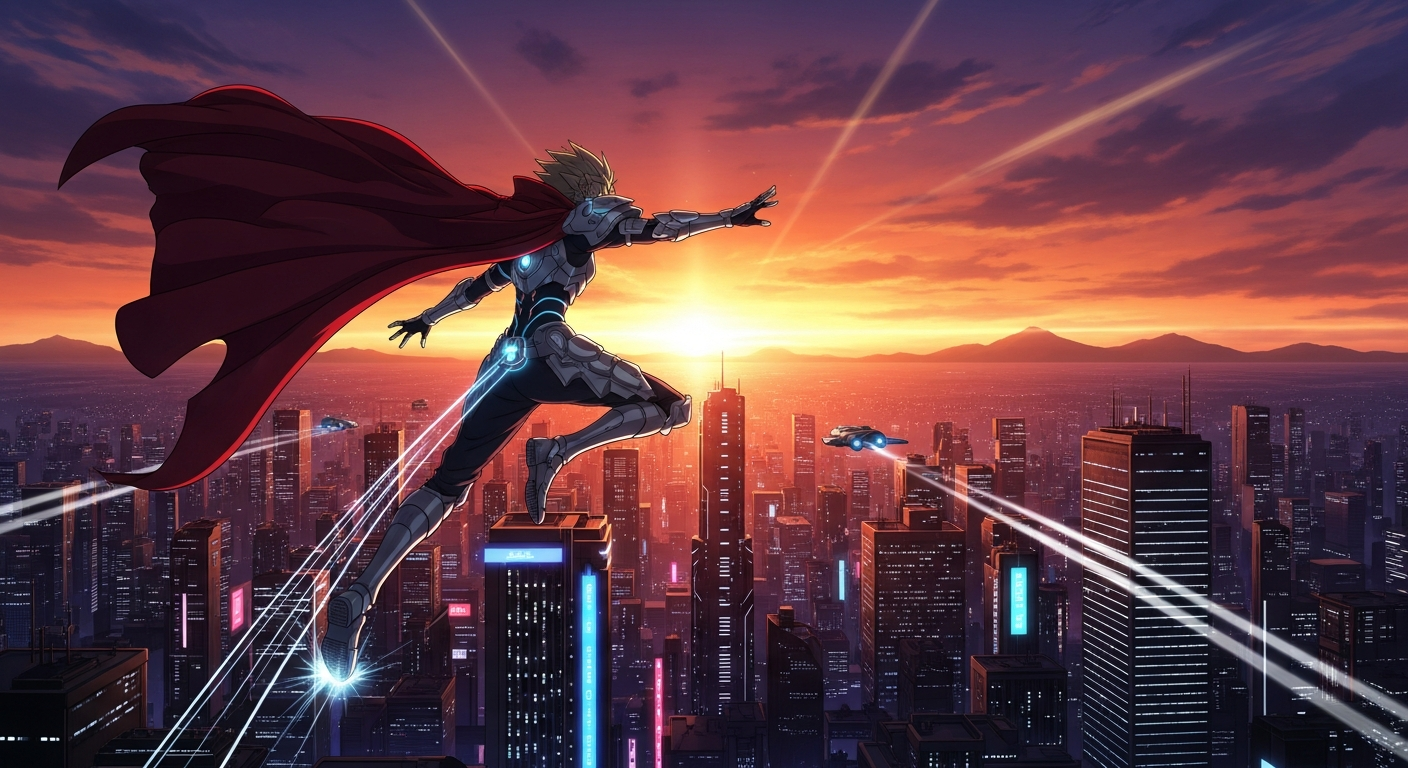 Anime Action Scene